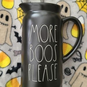 Rae Dunn More Boos Please Pitcher Black Halloween 2022